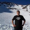 Christian (heavenly_romer) in front of avalanche gulch