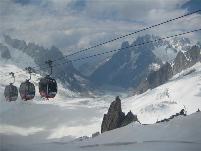 Crossing Mer de Glace on the Hellebroner