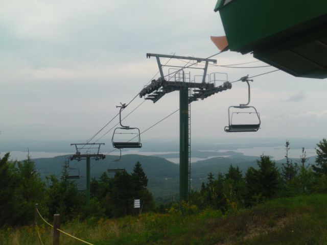 Panorama looking down the lift line