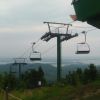 Panorama looking down the lift line