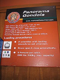 Panorama Gondola at Mammoth